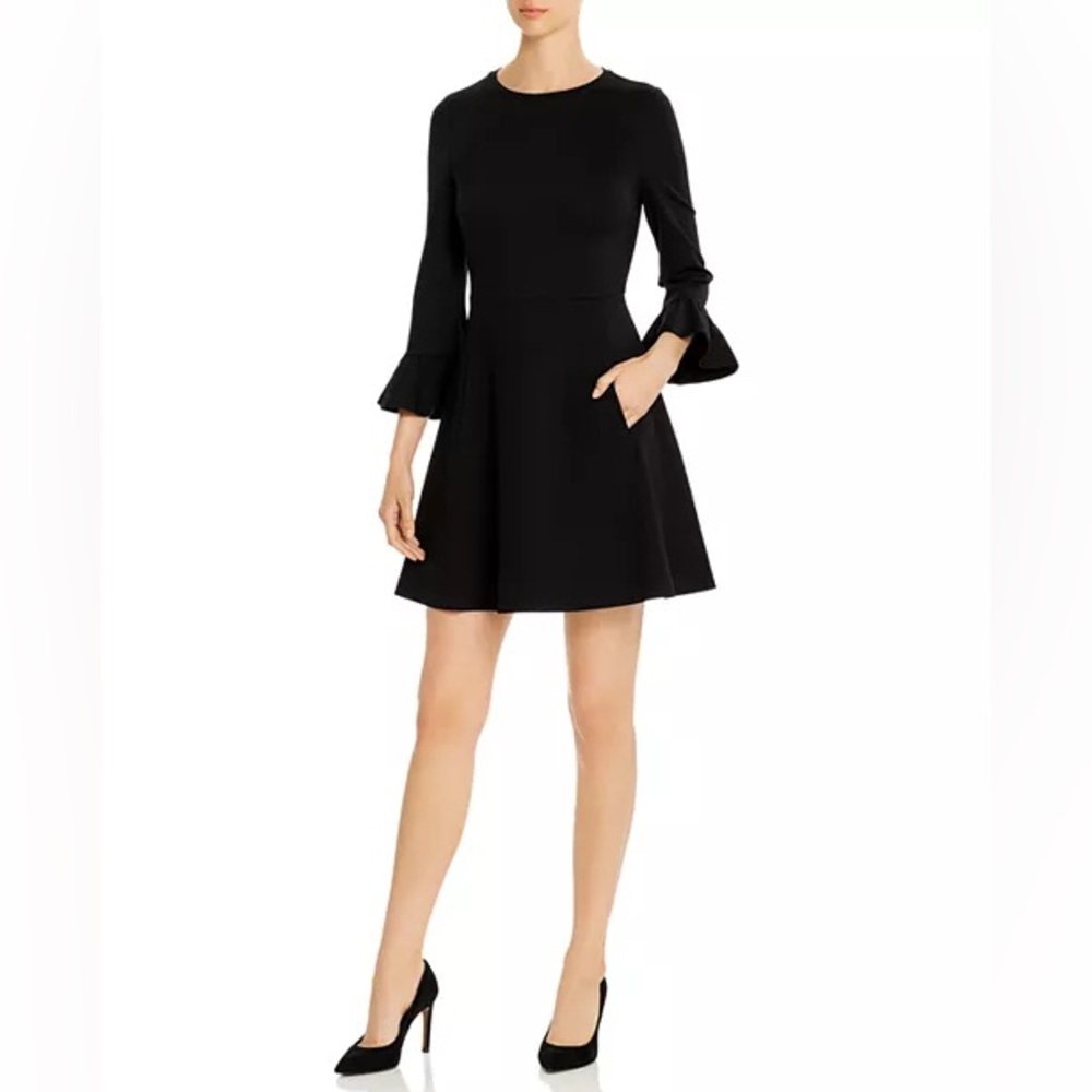 KATE SPADE BELL SLEEVE PONTE DRESS